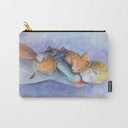 Painted Zipper Pouch, Abstract, Art, Pencil Pouch, Makeup bag