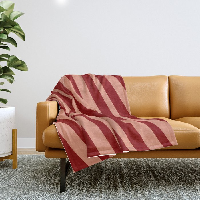Salmon color throw blanket on sale