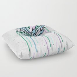 Watercolor Crystal Floor Pillow