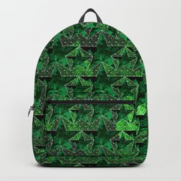 Stars V0 GREEN Backpack | Steloj, Green, Vert, Stelle, Sterne, Stars, Verda, Estrellas, Lucancio, Graphicdesign 