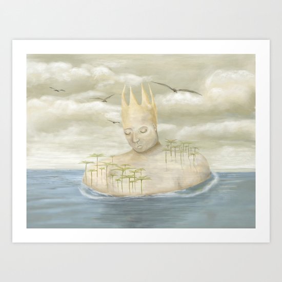 Island King Art Print