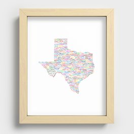 Where Y'all From? Recessed Framed Print