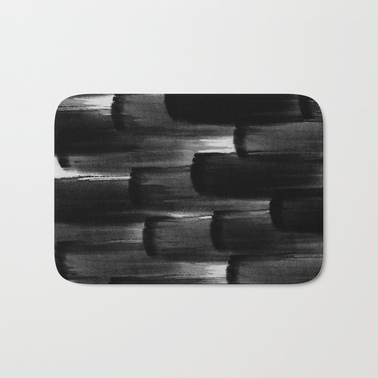 Watercolor Brushes Bath Mat