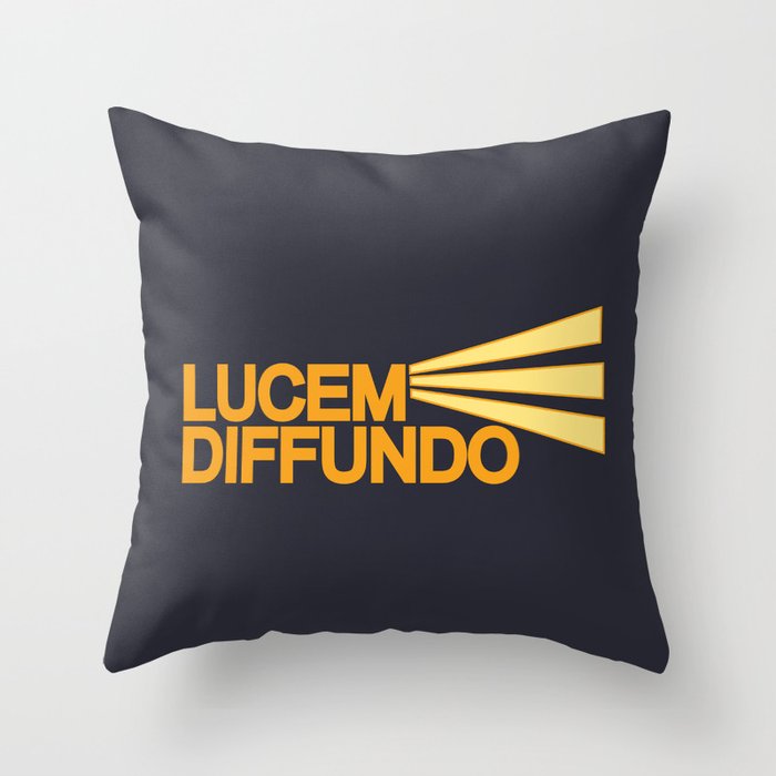Lucem Diffundo Throw Pillow