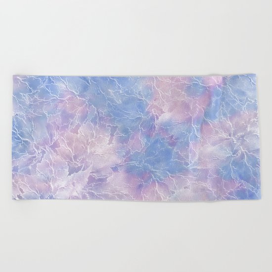 Frozen Leaves 10 Beach Towel