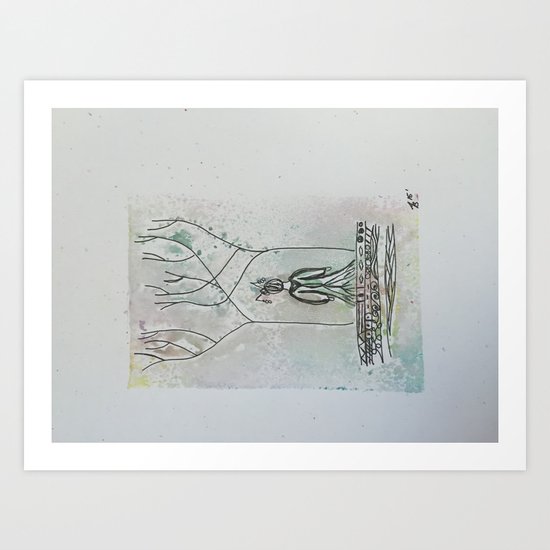 Through the woods 2 Art Print