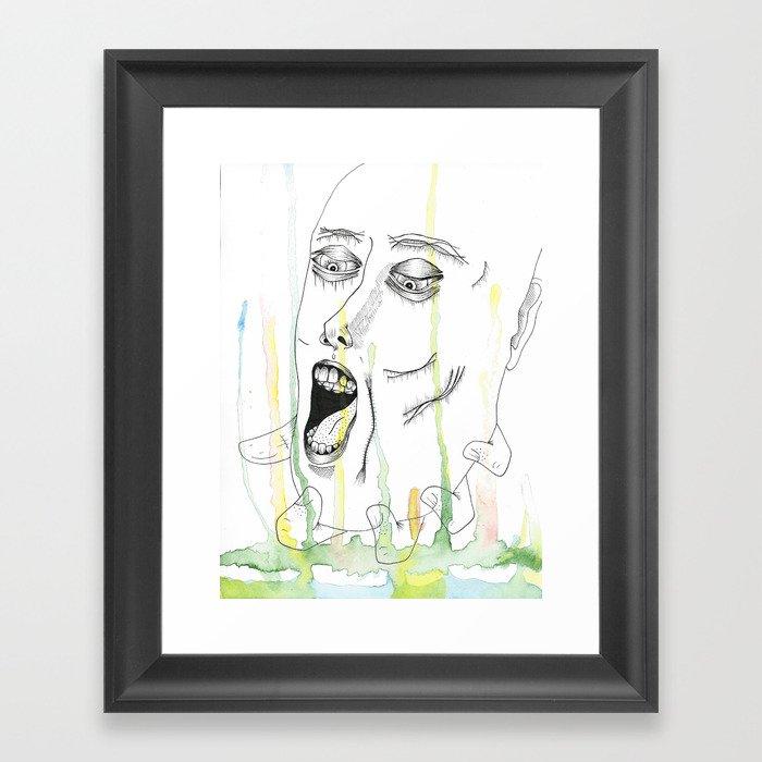 Just to Make Those Muscles Move Framed Art Print