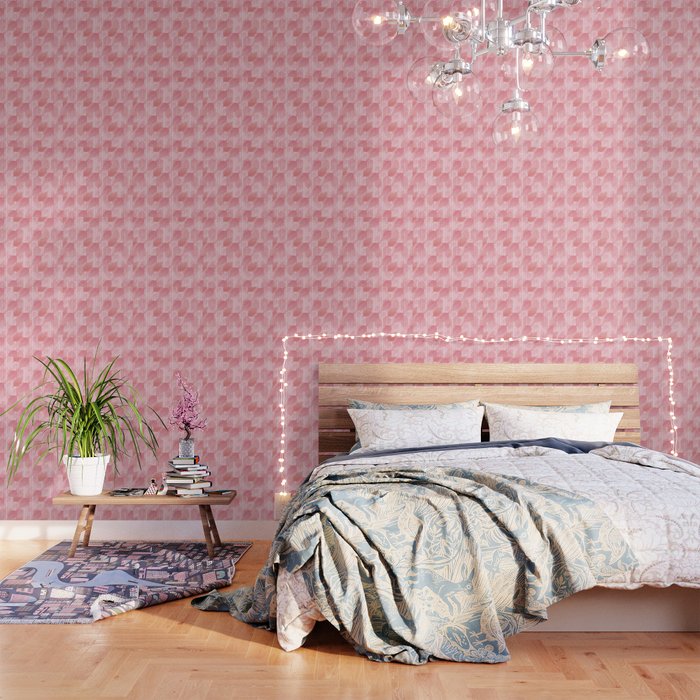 Boho Blush and Beads - Pink Wallpaper