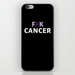 F Cancer Purple Pancreatic Cancer Awareness iPhone Skin