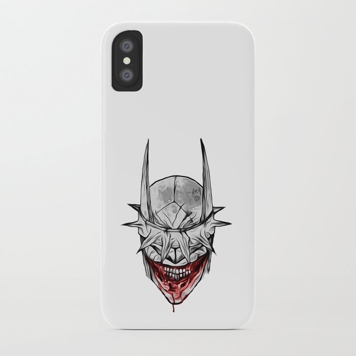 Bloody Bat Laughing iPhone Case
