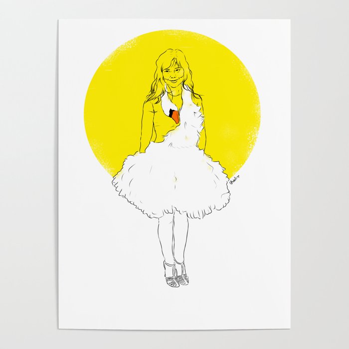 bjork swan dress Poster