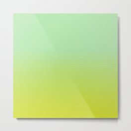 SPRING GREEN OMBRE PATTERN Metal Print