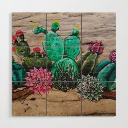 Cactus and Succulents Wood Wall Art
