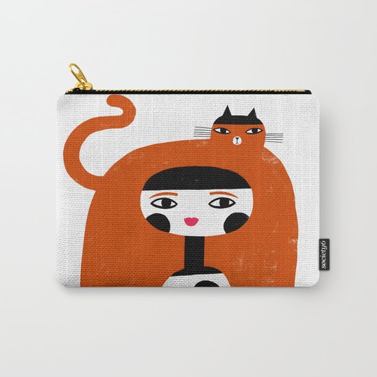 ORANGE LONG HAIR Carry-All Pouch