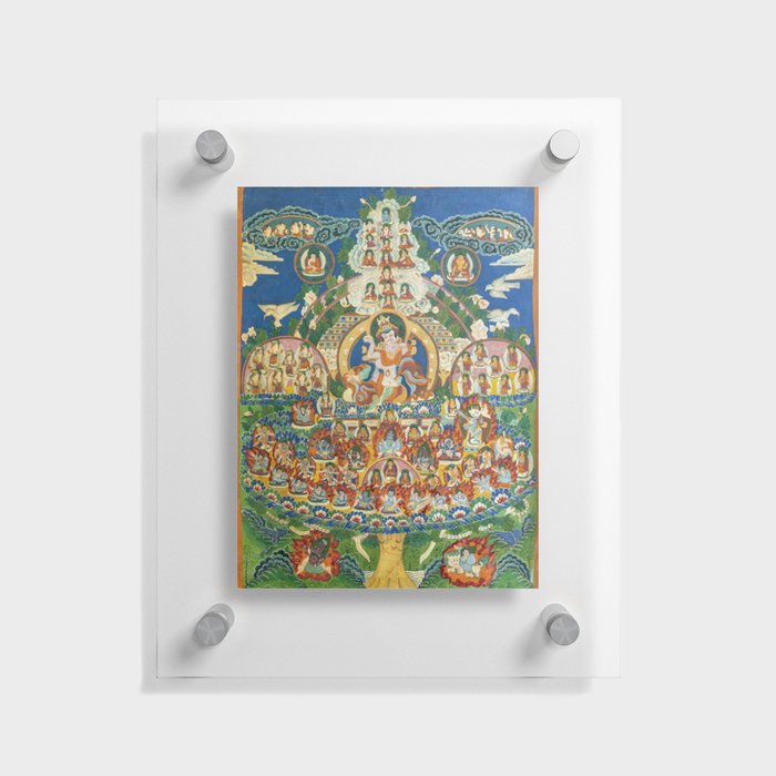Guru Rinpoche Thangka Padmasambhava Floating Acrylic Print