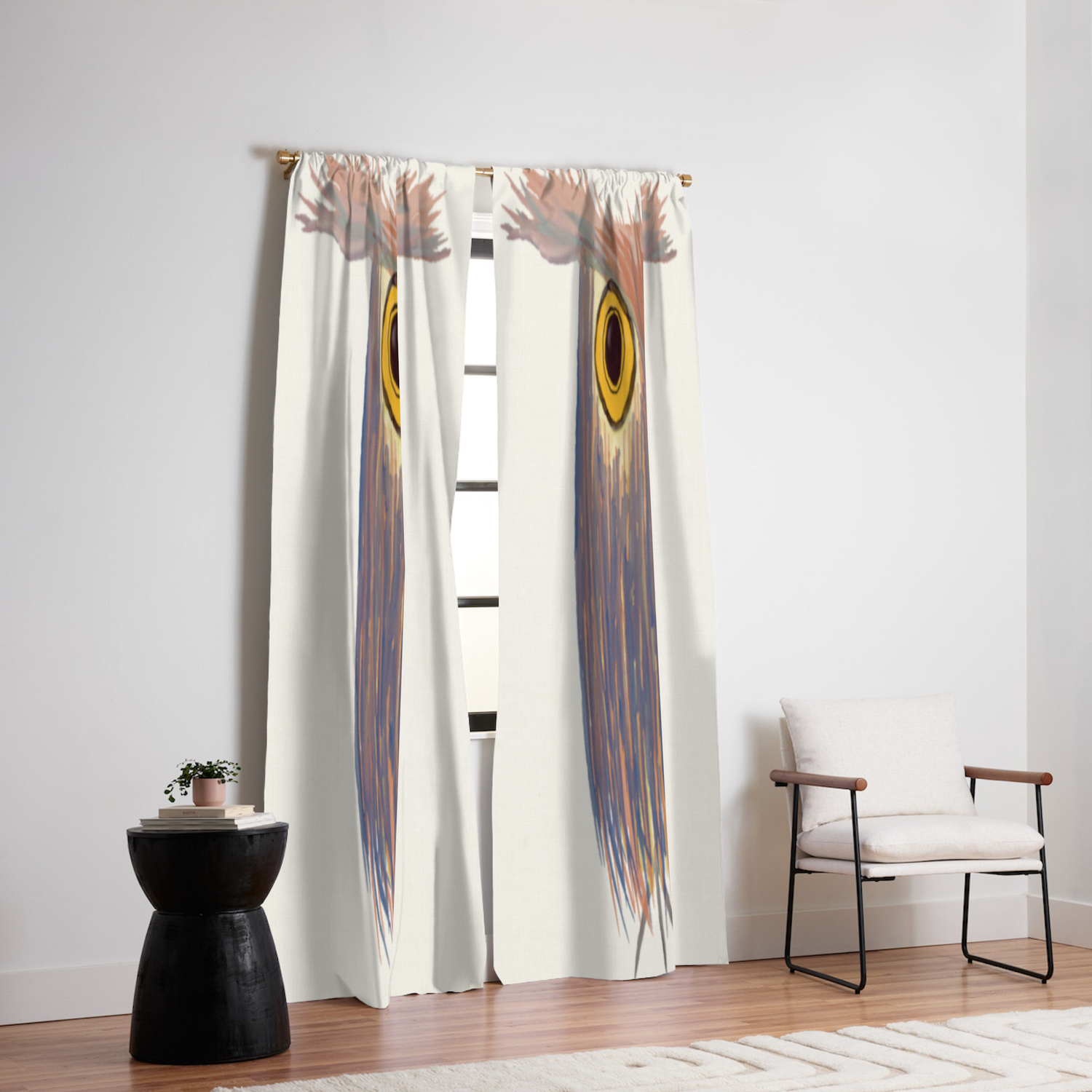 The Odd Owl Blackout Curtain By Oneartsymomma Society6