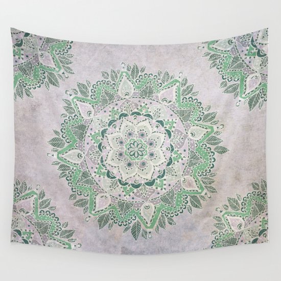 Spring Rain Mandala Wall Tapestry