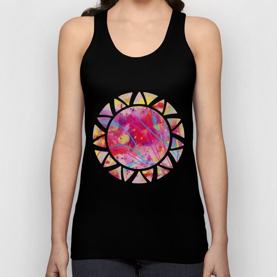 Wild sprouts in CMYK Unisex Tank Top
