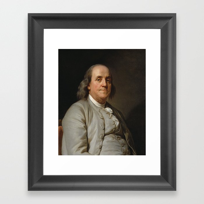 Benjamin Franklin Oil Painting Framed Art Print By Fineearthprints