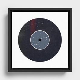 Vinyl Record Zodiac Sign Scorpio Framed Canvas