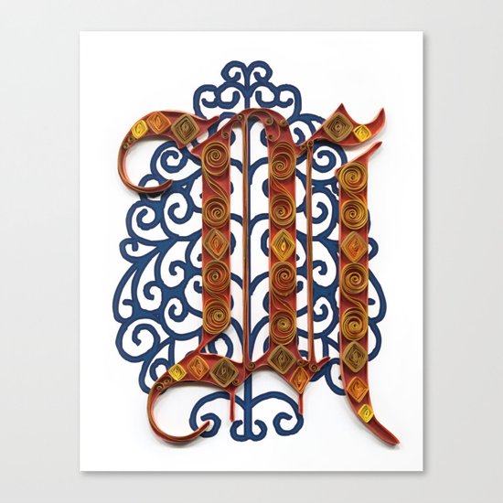 M - Monogram Canvas Print