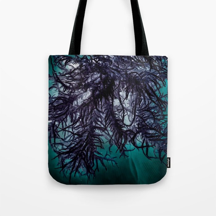 Dark Lichen Tote Bag