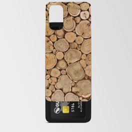 Artwork 3432 texture of wooden logs Android Card Case
