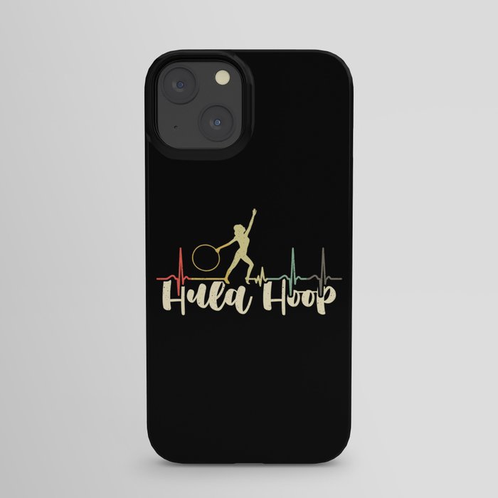 Hooping Hula Hoop Heartbeat Hoop Dance Exercise iPhone Case