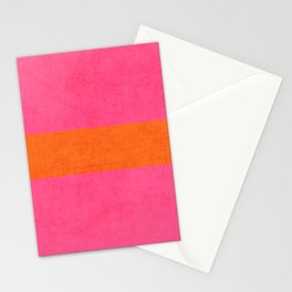 hot pink and orange classic  Stationery Card