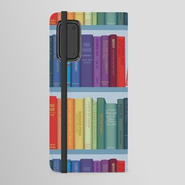 Rainbow Pride Bookshelves Android Wallet Case