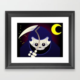 Delightful Spooky Grim Reaper! Framed Art Print
