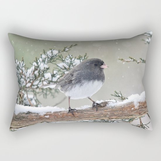 A Small Bird's Strength Rectangular Pillow