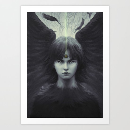 Eye of Raven Art Print
