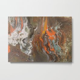 Carmel Road Metal Print | Abstractpainting, Colorful, Funky, Art, Abstract, Woodcanvas, Abstractpouring, Fluidpour, Painting, Cool 