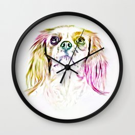 Cavalier King Charles Spaniel Dog Art Painting Wall Clock