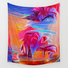 Rum on the Beach Wall Tapestry