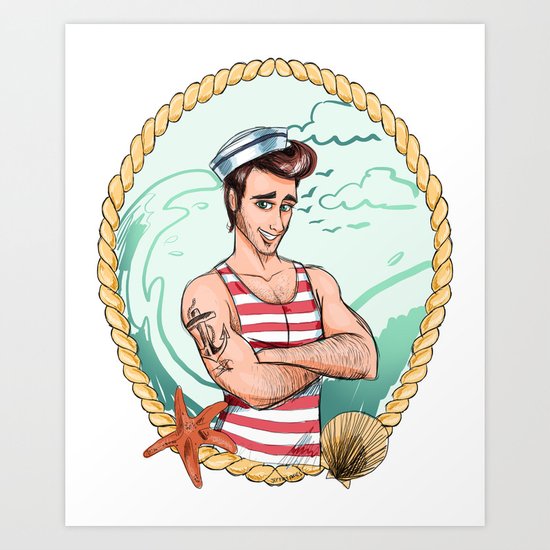 Sailor Boy Art Print