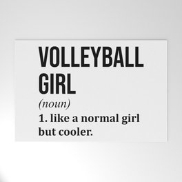 Volleyball Girl Funny Quote Welcome Mat