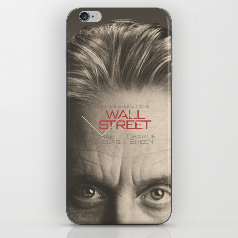 Wall Street Alternative Movie Poster Gordon Gekko Oliver Stone Film Minimal Fine Art Playbill Iphone Skin By Stefanoreves Society6