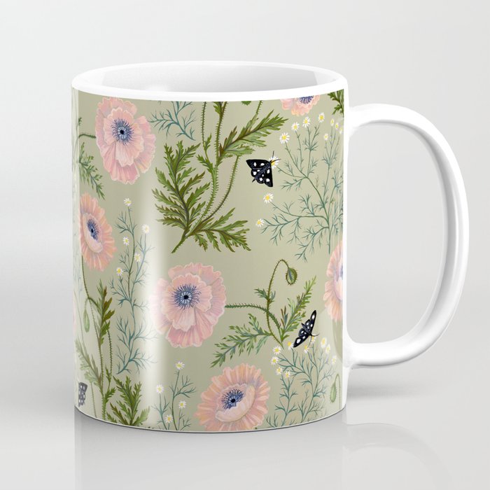 Chamomile and Poppies Coffee Mug