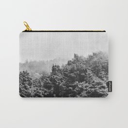 Forest in the Fog | Black and White | Travel Photography Carry-All Pouch