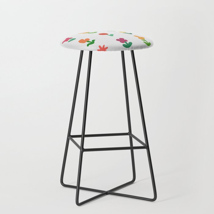 Botanical flower collection 3 Bar Stool