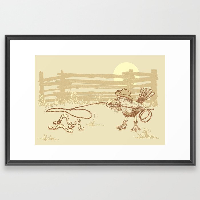 Cowbird Framed Art Print