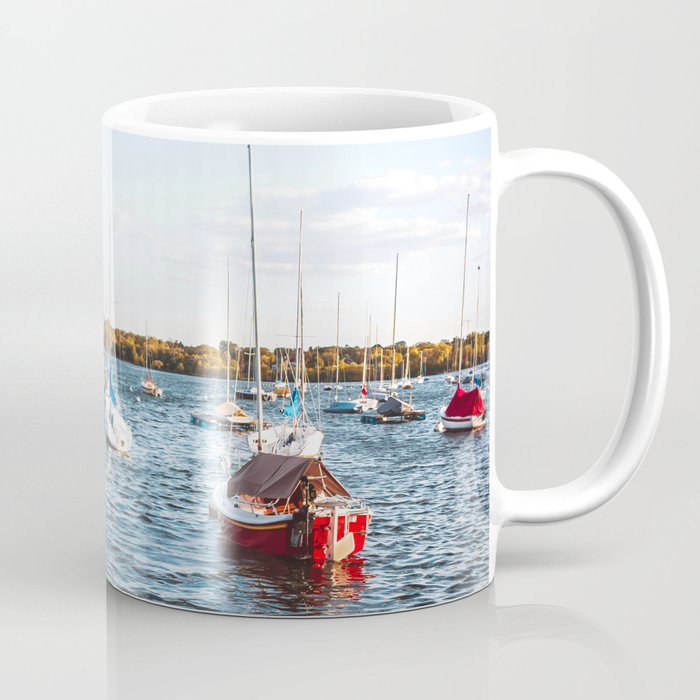 Sailboats on the Lake | Lake Harriet Minnesota | Travel Photography Coffee Mug