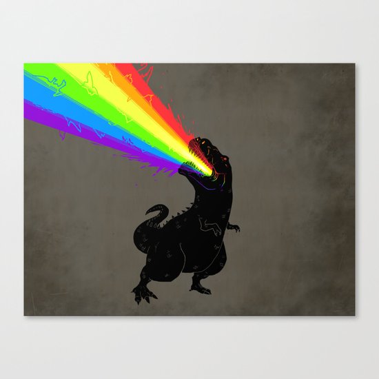 Technicolour Rex Canvas Print