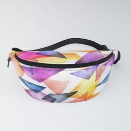 Textured Triangles Fanny Pack | Midcenturytriangles, Painting, Brightwatercolors, Texturedtriangles, Watercolorpattern, Geometricwatercolor, Digitalwatercolor, Curated, Watercolorlayering, Trianglemodern 