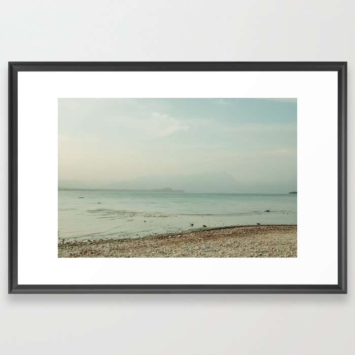 Garda Lake Blue View Framed Art Print