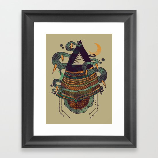 Positive Thinking Framed Art Print