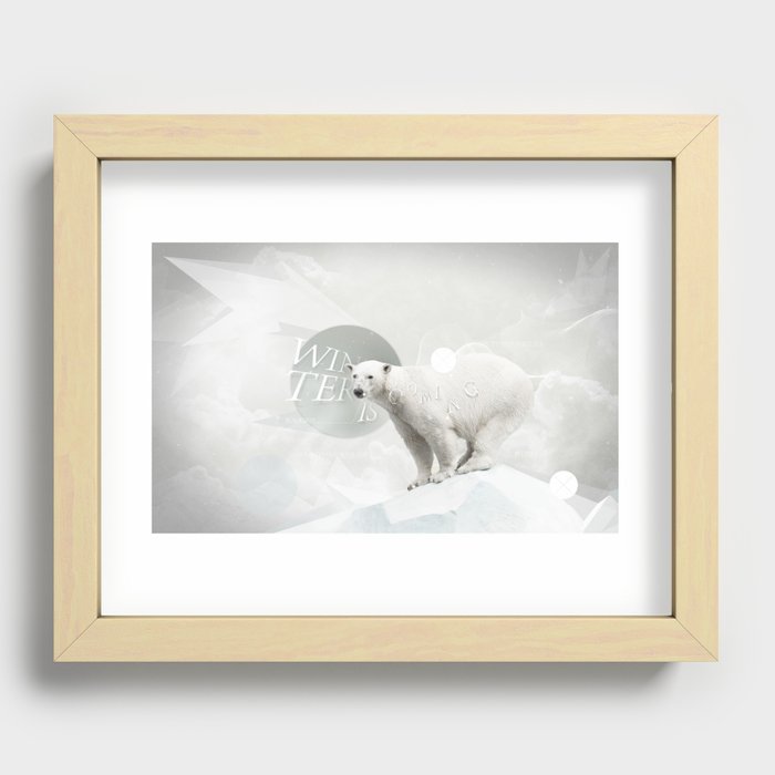 Winter is coming Recessed Framed Print