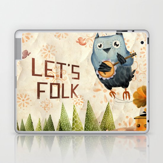 Let's Folk! Laptop & iPad Skin
